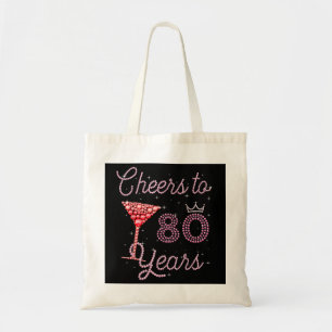 Bolsa Tote Felicita Aos 80 Anos De Aniversário De 80 80 Anos