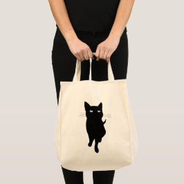 Bolsa Tote Felino giro de gato preto