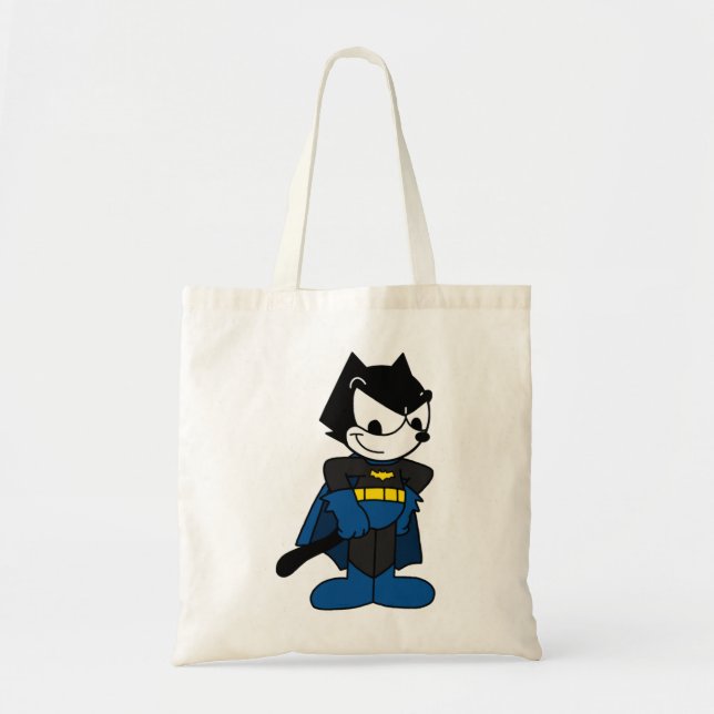 Bolsa Tote Felix o Herói - Design de Super Herói do Cartoon (Frente)