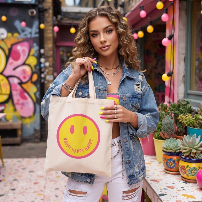 Bolsa Tote Feliz (Criador carregado)