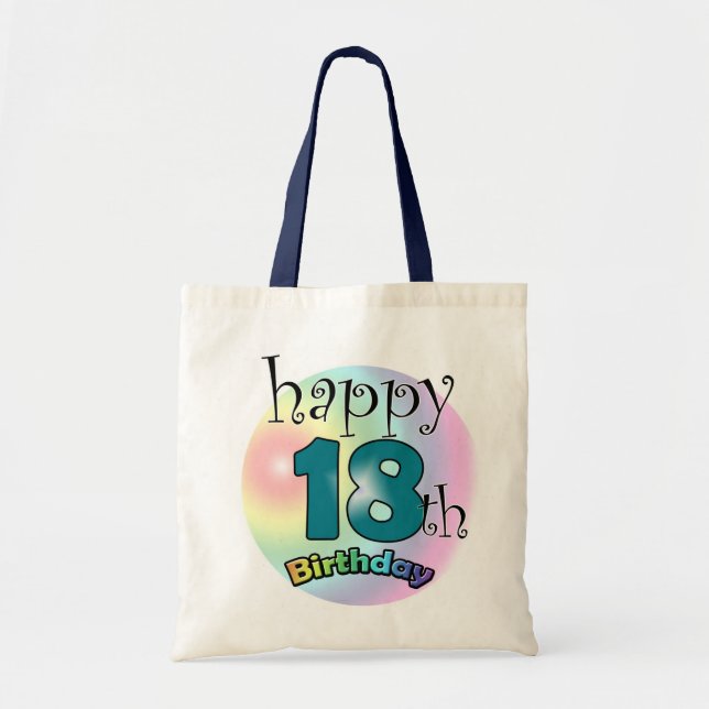 Bolsa Tote Feliz 18º aniversário (Frente)