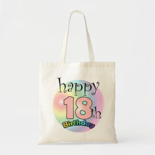 Bolsa Tote Feliz 18º aniversário (roze)