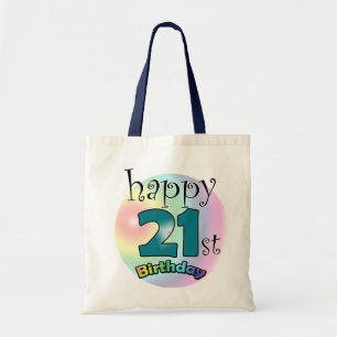Bolsa Tote Feliz 21º aniversário