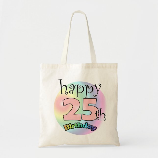 Bolsa Tote Feliz 25 Birthday (Frente)
