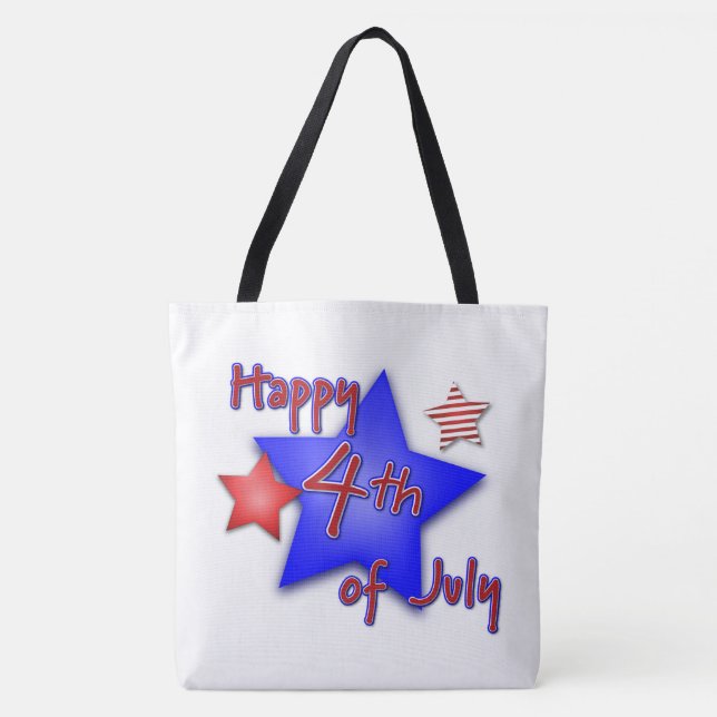 Bolsa Tote Feliz 4 de julho (Frente)