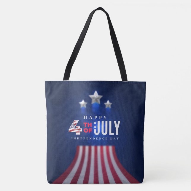 Bolsa Tote Feliz 4 de julho (Frente)