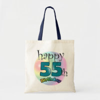 Feliz 55º aniversário (blauw)
