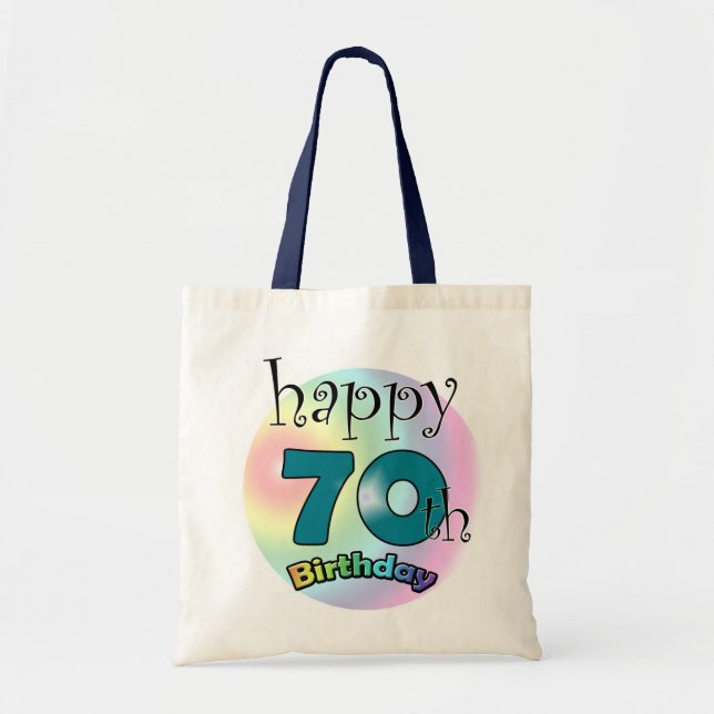 Bolsa Tote Feliz 70 Birthday (Frente)