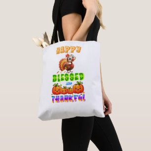 Bolsa Tote Feliz, Abençoado E Grato
