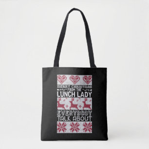 Bolsa Tote Feliz Almoço De Natal Lady Todos Falam Sobre