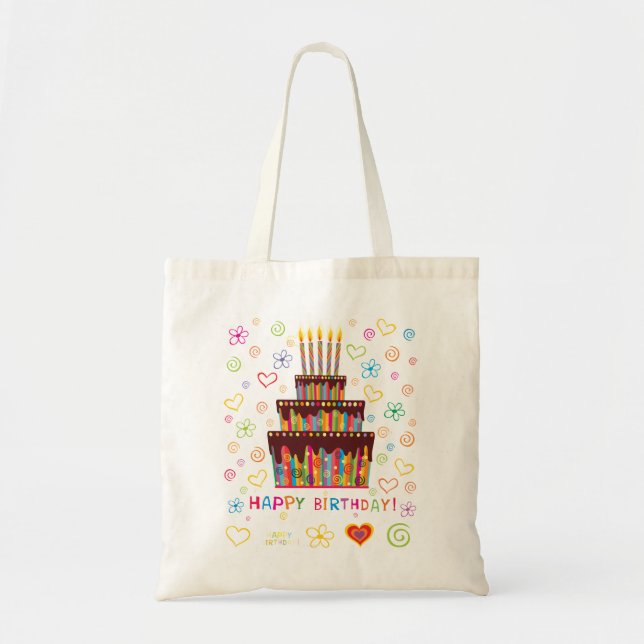 Bolsa Tote Feliz aniversario (Frente)