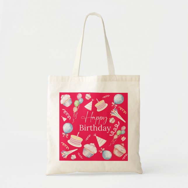 Bolsa Tote Feliz aniversário (Frente)