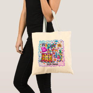 Bolsa Tote Feliz aniversário Bolas de bolos
