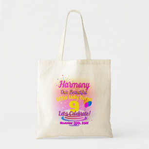 Bolsa Tote Feliz Aniversário (Nome da Criança / Idade - Edi