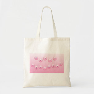 Bolsa Tote Feliz Aniversário, Órbvias Rosa