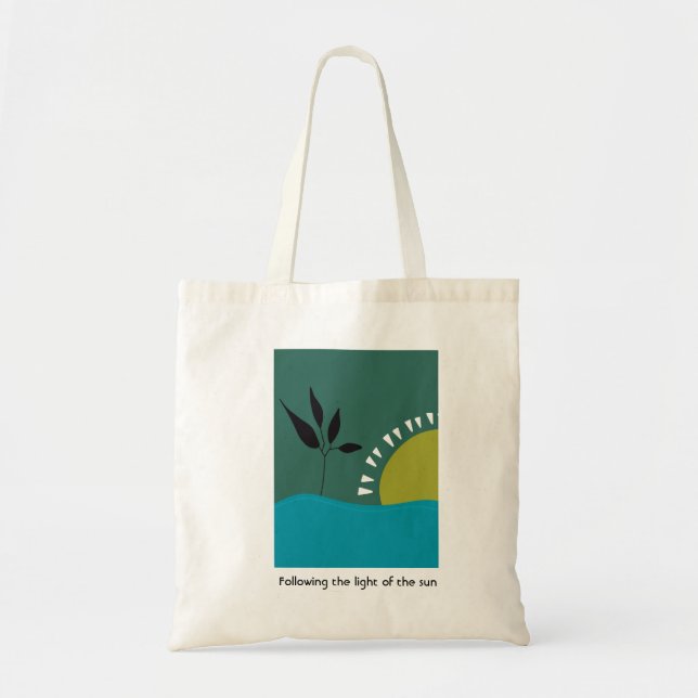 Bolsa Tote feliz aniversário personalizado 30º paisagem verde (Frente)