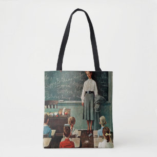 Bolsa Tote Feliz aniversário, Srta. Jones por Norman Rockwell