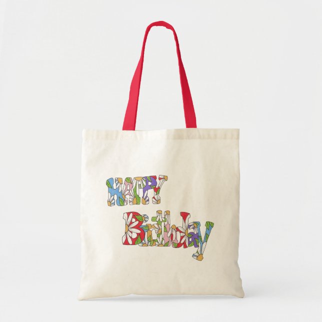 Bolsa Tote Feliz Aniversário Tote Bag (Frente)