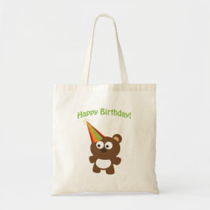 Bolsa Tote Feliz aniversário! Urso