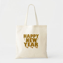 Bolsa Tote Feliz Ano Novo 2026 Família Correspondente Festa d