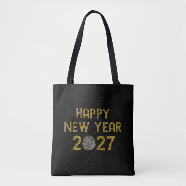 Bolsa Tote Feliz Ano Novo 2027 (Frente)