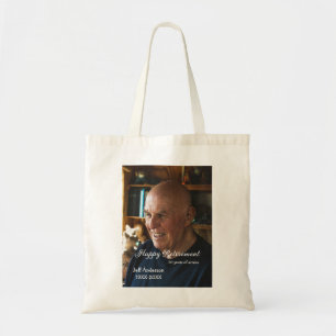 Bolsa Tote Feliz aposentadoria adicionar nome foto anos de se