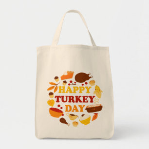 Bolsa Tote Feliz Banquete do Dia da Turquia