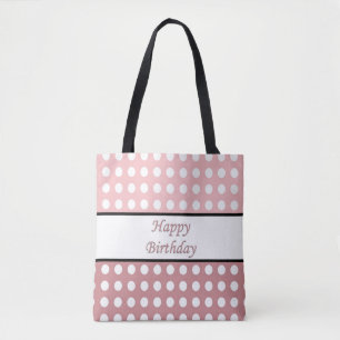 Bolsa Tote Feliz Bolinhas de aniversário