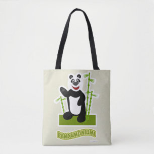 Bolsa Tote Feliz Cartoon Panda-Monium