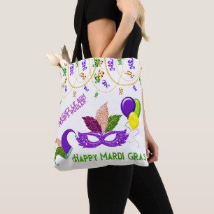 Bolsa Tote Feliz Celebração do Partido Mardi Gras Colombina M