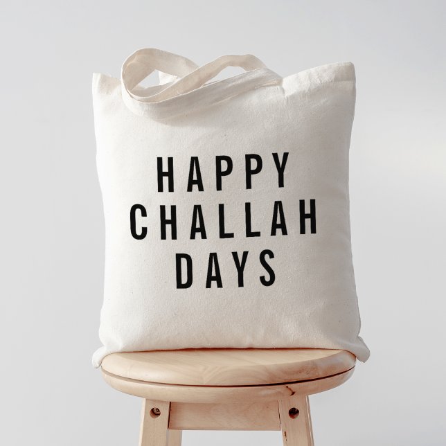 Bolsa Tote Feliz Challah Dias Feriado Engraçado (Criador carregado)