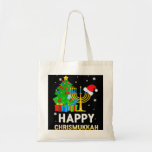 Bolsa Tote Feliz Chrismukkah Natal Judeu Hanukkah Holida<br><div class="desc">Feliz Chrismukkah Natal Judeu Hanukkah Holiday Chanukah</div>