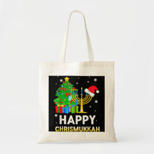 Bolsa Tote Feliz Chrismukkah Natal Judeu Hanukkah Holida
