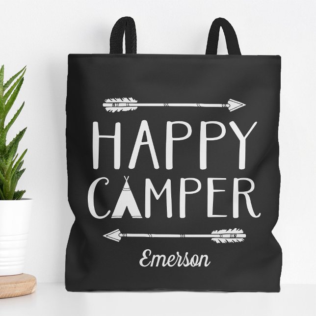 Bolsa Tote Feliz Crianças Camper Monograma (Criador carregado)