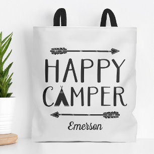 Bolsa Tote Feliz Crianças Camper Monograma
