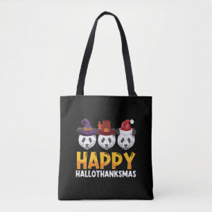 Bolsa Tote Feliz de Ação de Graças de Feliz Hallothanksmas