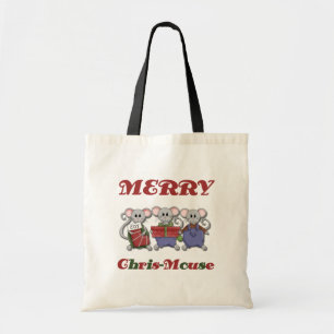 Bolsa Tote Feliz de Camisetas e presentes do mouse Chris-Mous
