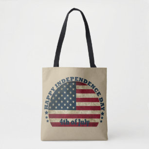 Bolsa Tote Feliz dia 4 de julho da independência