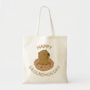 Bolsa Tote Feliz Dia da Marmota