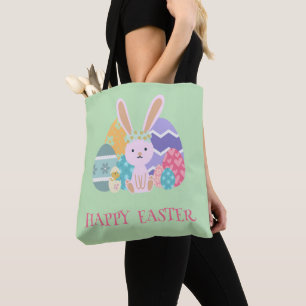 Bolsa Tote Feliz dia da Páscoa de óvulo de Páscoa