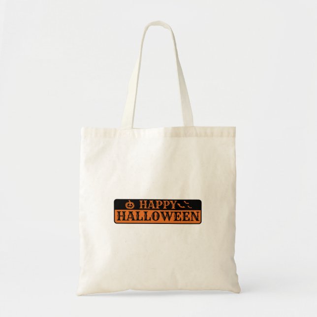 Bolsa Tote Feliz Dia das Bruxas (Frente)