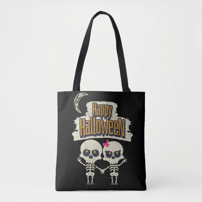 Bolsa Tote Feliz Dia das Bruxas (Frente)
