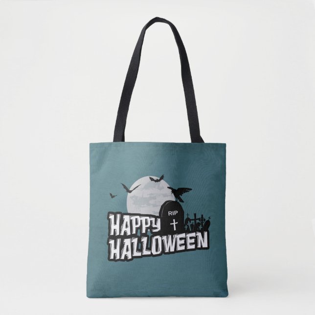 Bolsa Tote Feliz Dia das Bruxas (Frente)