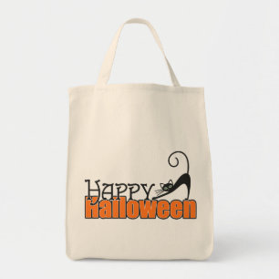 Bolsa Tote Feliz Dia das Bruxas de Gato Negro