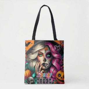 Bolsa Tote Feliz Dia das Bruxas de Góticos
