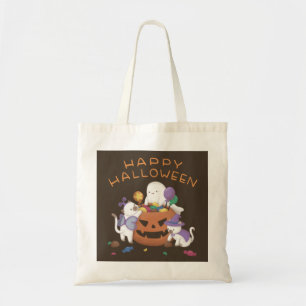 Bolsa Tote Feliz Dia das Bruxas: Gatos e Fantasmas