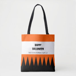Bolsa Tote Feliz Dia das Bruxas Laranja Personalizado