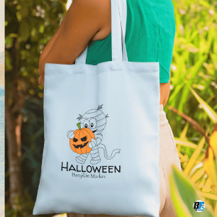 Bolsa Tote Feliz Dia das Bruxas - Mercado de Abóbora - Boo Bo