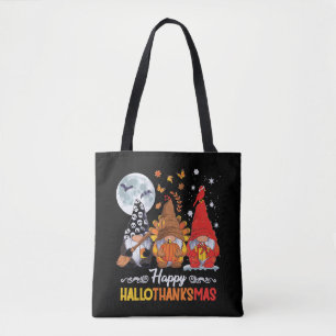 Bolsa Tote Feliz Dia de Ação de Graças dos Gnomos de Hallotha