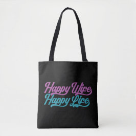 Bolsa Tote Feliz Dia de as mães de vida feliz da esposa| Saco